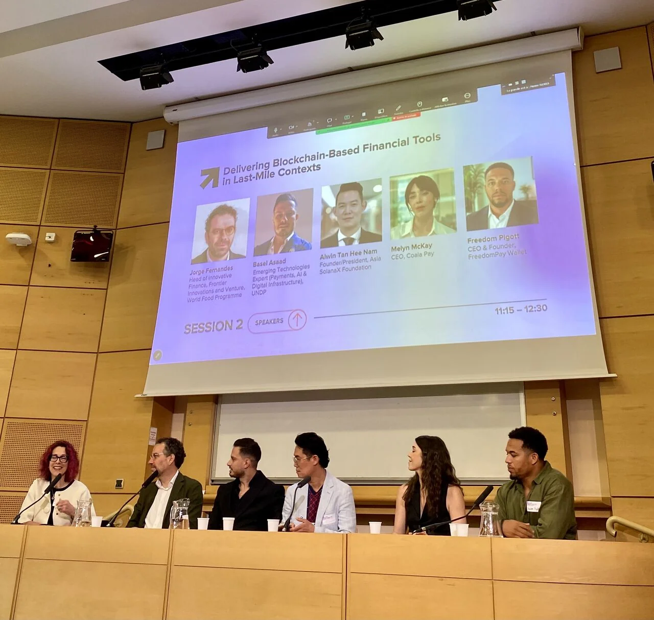 Bassel Assaad on the Session 2 panel of Scaling Blockchain for Public Good at Sciences Po PSIA, hosted with UNDP AltFinLab, Paris, 4 June 2026
